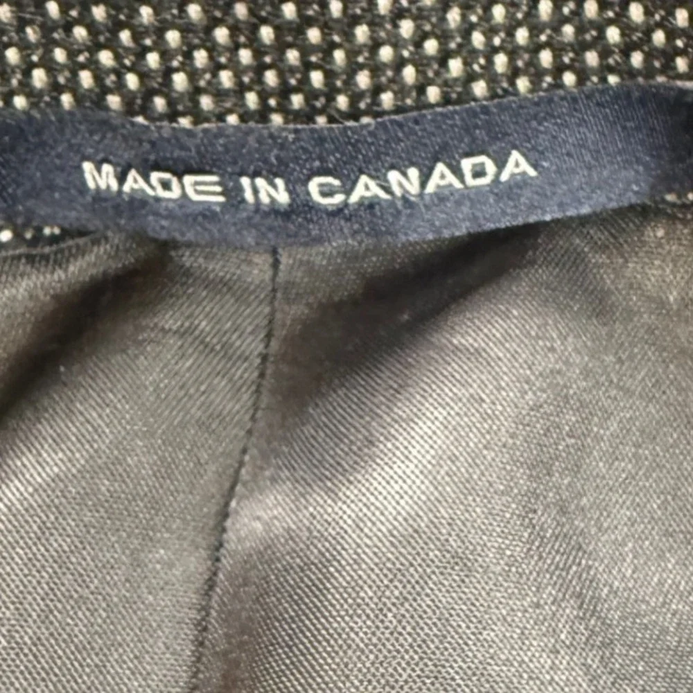 Hart Schaffner Marx Mens Gray MicroPattern 2 Button Blazer Sport Coat 40R Canada